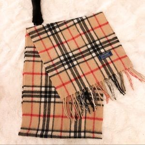 Plaid Burberry style scarf